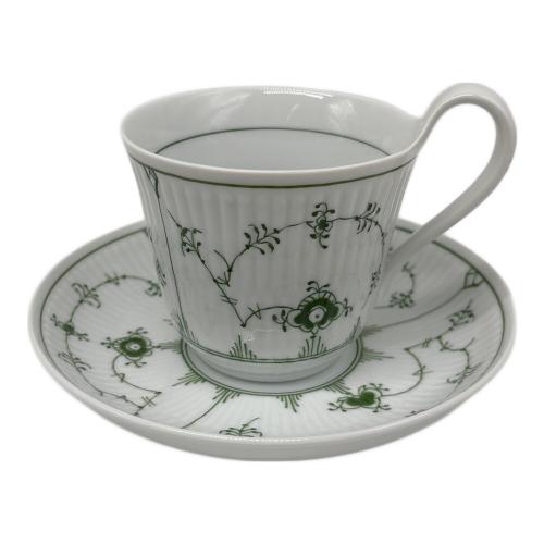 ROYAL COPENHAGEN (ロイヤル・コペンハーゲン) ハイハンドルカップ&ソーサー 093 グリーンフルーテッドプレイン