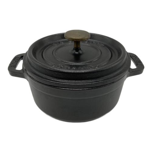 Staub (ストウブ) 両手鍋 12cm ブラック