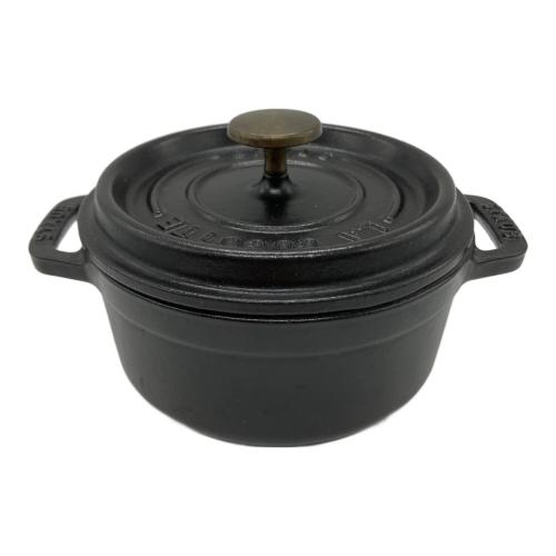 Staub (ストウブ) 両手鍋 12cm ブラック