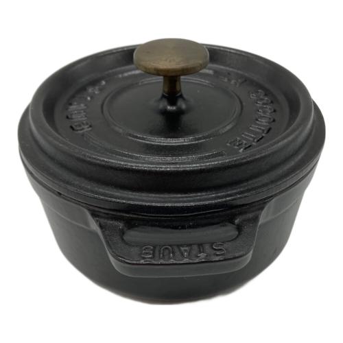 Staub (ストウブ) 両手鍋 12cm ブラック