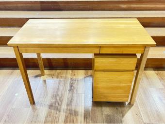 無印良品 (ムジルシリョウヒン) デスク ライトブラウン 66 袖机付