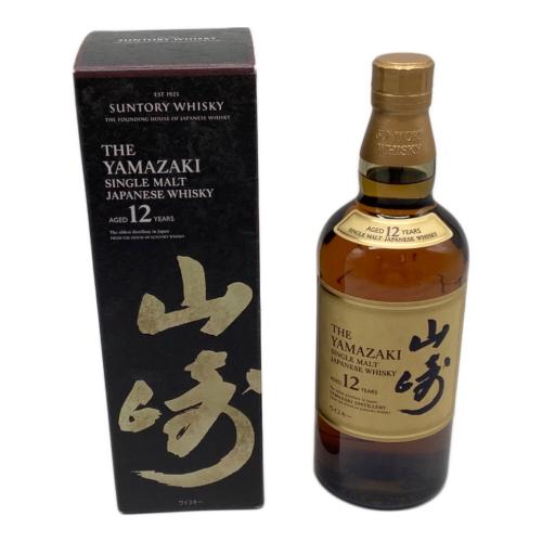 サントリー ジャパニーズウィスキー シングルモルト  @ 700ml 箱付 山崎 12年 未開封