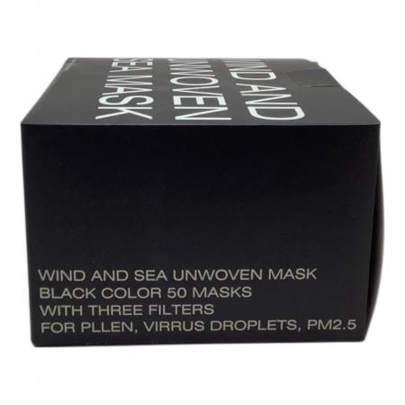 WIND AND SEA マスク 3BOX 黒 茶 オリーブ 新品未開封 正規品 WIND AND SEA (ウィンダンシー) 不織布プリーツマスク 50枚入