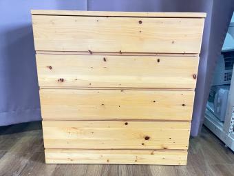 無印良品 (ムジルシリョウヒン) 4段チェスト ナチュラル パイン材