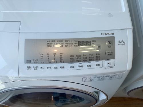 HITACHI (ヒタチ) ドラム式洗濯乾燥機 動作確認済み 11.0kg 6.0㎏ BD-SG110H 2022年製 クリーニング済 50Hz／60Hz