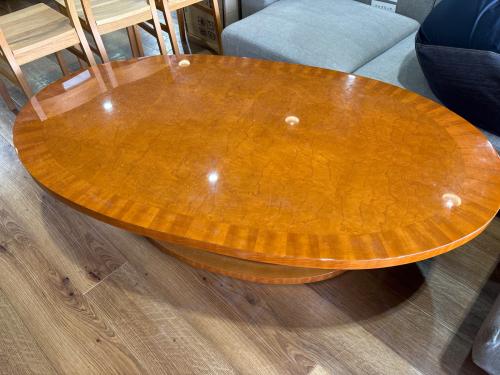 DOMANI (ドマニ) カクテルテーブル ブラウン オーバル天板 木製 AUBE