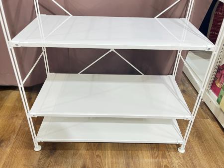 【トレファク府中店】無印良品　ハンガータイプ　ユニットシェルフ　ライトグレー×アイボリー ユニットシェルフ・ワードローブバー | 無印良品