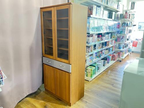 UNICO (ウニコ) 食器棚 ブラウン×シルバー 12 廃盤品 2枚扉 引出② STRADA