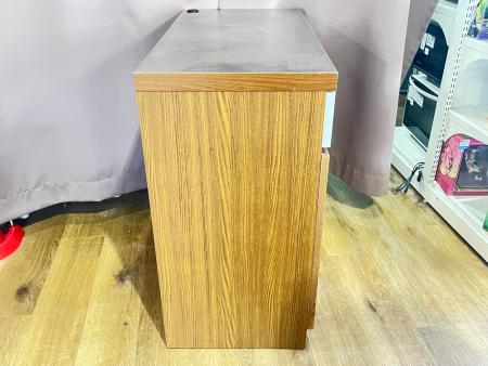 3/20まで unico 廃盤　ATTA トールシェルフ　W-1000 UNICO (ウニコ) キッチンカウンター ブラウン×シルバー 12 廃盤品