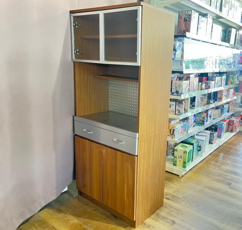 UNICO (ウニコ) レンジボード ブラウン×シルバー 12 廃盤品 2枚扉 STRADA