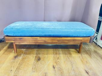 UNICO (ウニコ) ベンチ インディゴ×ナチュラル ファブリック SWELLA