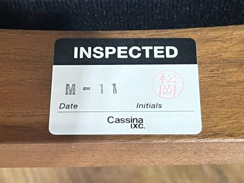 CASSINA IXC. (カッシーナ イクスシー) ダイニングチェアー ブラウン×レッド 222 肘付