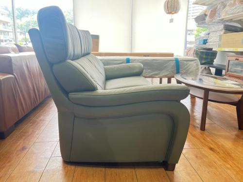 karimoku (カリモク) 2人掛けソファー オリーブ 91 2人掛け ZT7312 総革