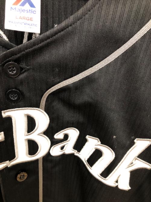 福岡ソフトバンクホークス (フクオカソフトバンクホークス) 応援グッズ Lサイズ ブラック ユニフォーム 柳田悠岐 ビジターユニフォーム