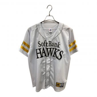 福岡ソフトバンクホークス (フクオカソフトバンクホークス) 応援グッズ Lサイズ ホワイト ユニフォーム 柳田悠岐 レプリカユニフォーム