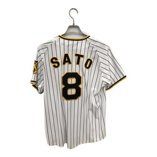 阪神タイガース (ハンシンタイガース) 応援グッズ Lサイズ ホワイト ユニフォーム 佐藤輝明 レプリカユニフォーム