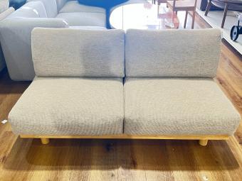 無印良品 (ムジルシリョウヒン) 2人掛けソファー グレー 269 ファブリック ゆったり座れるアームレスソファ