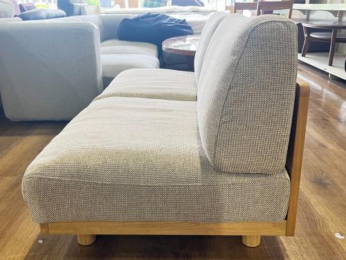 無印良品 (ムジルシリョウヒン) 2人掛けソファー グレー 269 ファブリック ゆったり座れるアームレスソファ