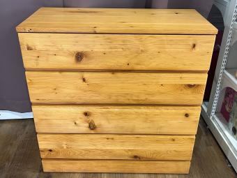 無印良品 (ムジルシリョウヒン) チェスト ナチュラル 4段 パイン材チェスト・4段ワイド