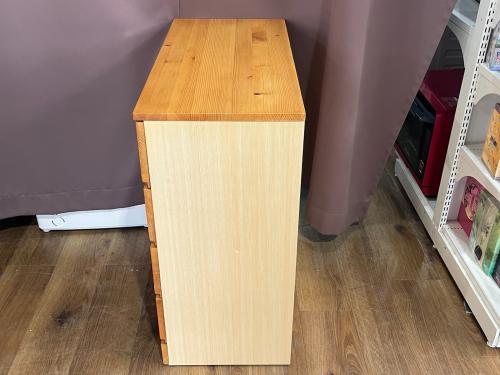 無印良品 (ムジルシリョウヒン) チェスト ナチュラル 4段 パイン材チェスト・4段ワイド