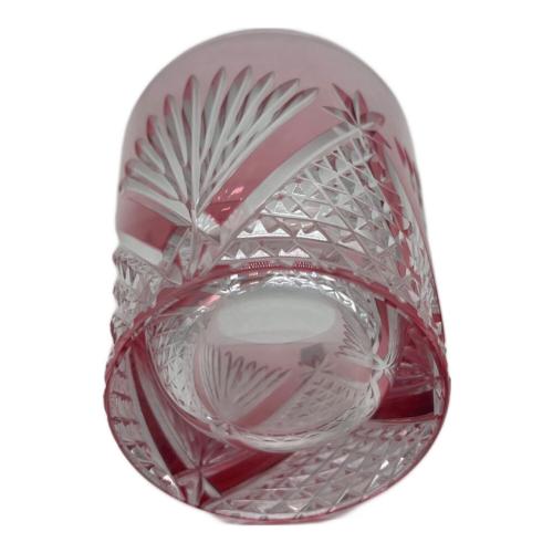 KAGAMI CRYSTAL (カガミクリスタル) 江戸切子 笹っ葉に麻の葉紋