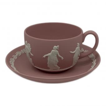 Wedgwood (ウェッジウッド) カップ&ソーサー ピンク ダンシングアワー ジャスパー
