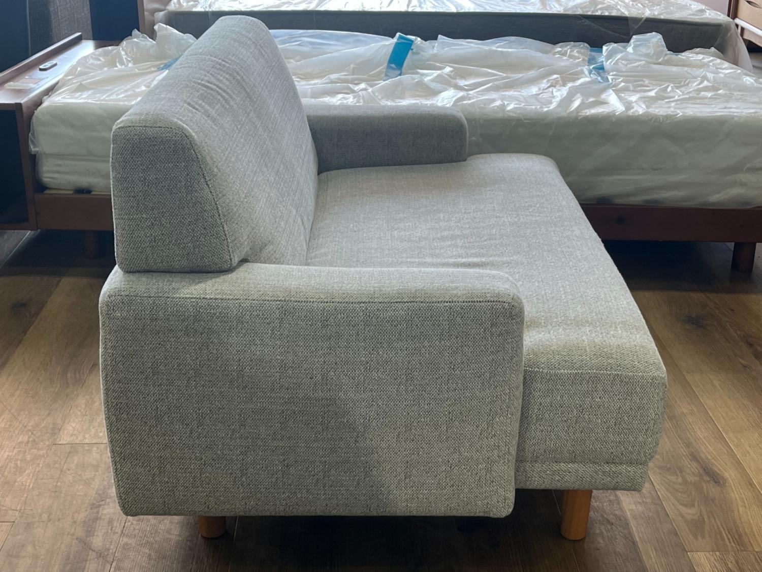 UNICO (ウニコ) 2人掛けソファー ライトグレー 161 ファブリック TREL