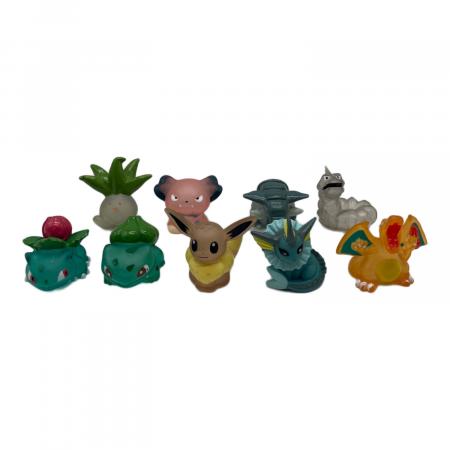 ポケモングッズ @ 9体セット ポケモンキッズ クリアパーツ