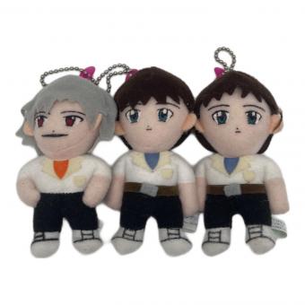 新世紀エヴァンゲリオン2 キーチェーンマスコット 97年製 渚カヲル（制服）碇シンジ（制服×2） 3点セット