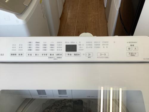 Panasonic (パナソニック) 全自動洗濯機 柔軟剤蓋難有 8.0kg NA-FA8K2-W 2024年製 クリーニング済 50Hz／60Hz