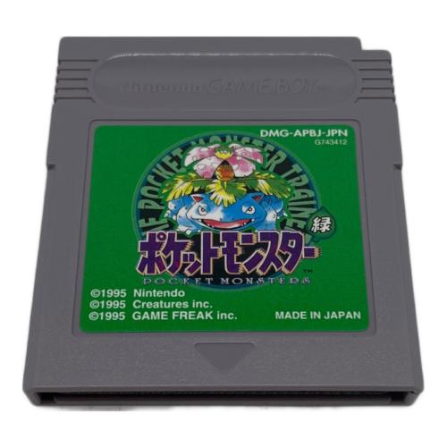 Nintendo (ニンテンドー) ゲームボーイ用ソフト ポケットモンスター 緑 -