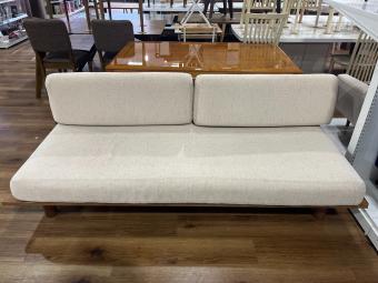 無印良品 (ムジルシリョウヒン) ソファーベッド ベージュ×ブラウン 182 ファブリック