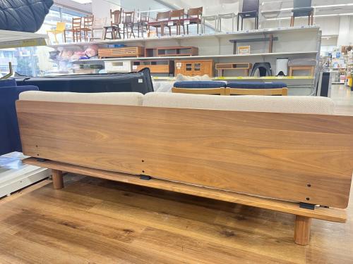 無印良品 (ムジルシリョウヒン) ソファーベッド ベージュ×ブラウン 182 ファブリック