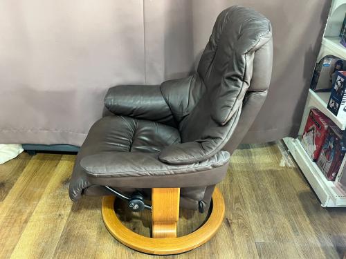 Ekornes (エコーネス) リクライニングチェアー ブラウン レノS