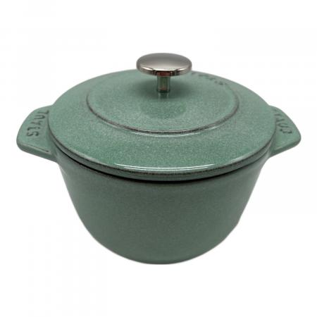 Staub (ストウブ) ラ・ココット de GOHAN グリーン 12cm｜トレファクONLINE
