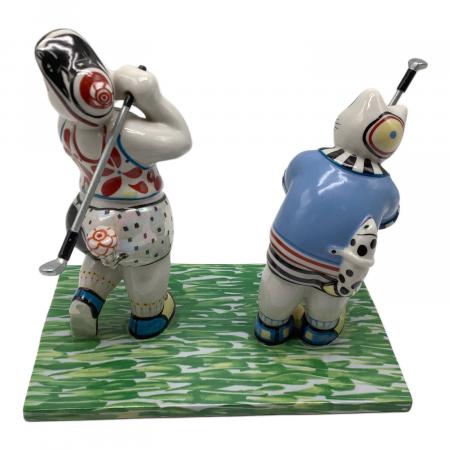 ち！　　廃盤 ビレロイ＆ボッホ Benedikt Sport ゴルファー Villeroy&Boch (ビレロイアンドボッホ) Benedict Sport 置物