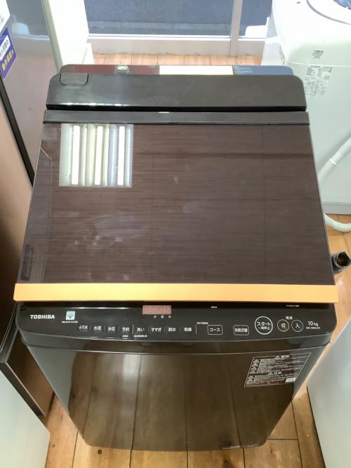 TOSHIBA (トウシバ) 縦型洗濯乾燥機 動作確認済み 10.0kg 5.0㎏ AW-10VH1 2022年製 クリーニング済 50Hz／60Hz