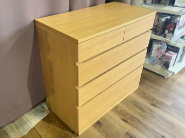 KEYUCA ラダーチェスト 4段 KEYUCA (ケユカ) チェスト ブラウン 4段 木製 ラダーチェスト 幅:約120