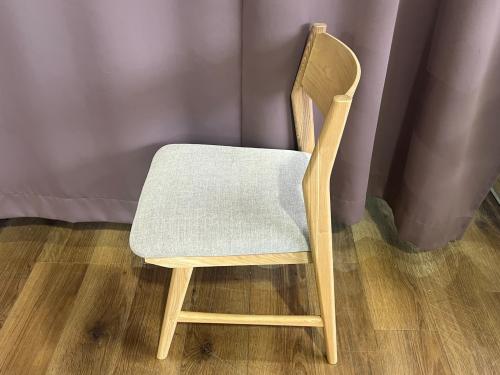 UNICO (ウニコ) ダイニングチェアー ナチュラル×ライトグレー