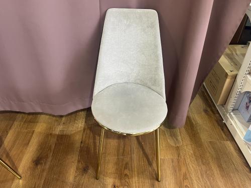 Franc franc (フランフラン) チェア ライトグレー×ゴールド 374 フェシリテ