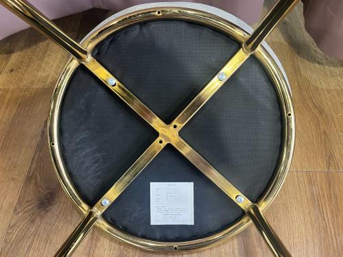 Franc franc (フランフラン) チェア ライトグレー×ゴールド 374 フェシリテ