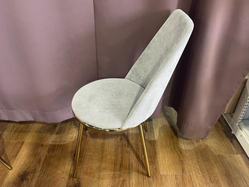 Franc franc (フランフラン) チェア ライトグレー×ゴールド 374 フェシリテ