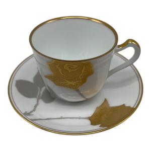 大倉陶園 (オオクラトウエン) カップ&ソーサー 金蝕バラ
