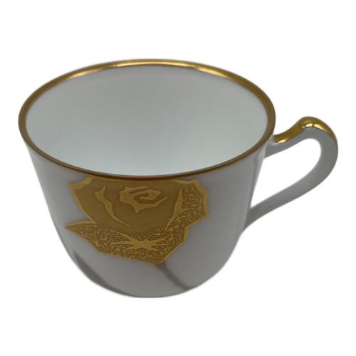 大倉陶園 (オオクラトウエン) カップ&ソーサー 金蝕バラ