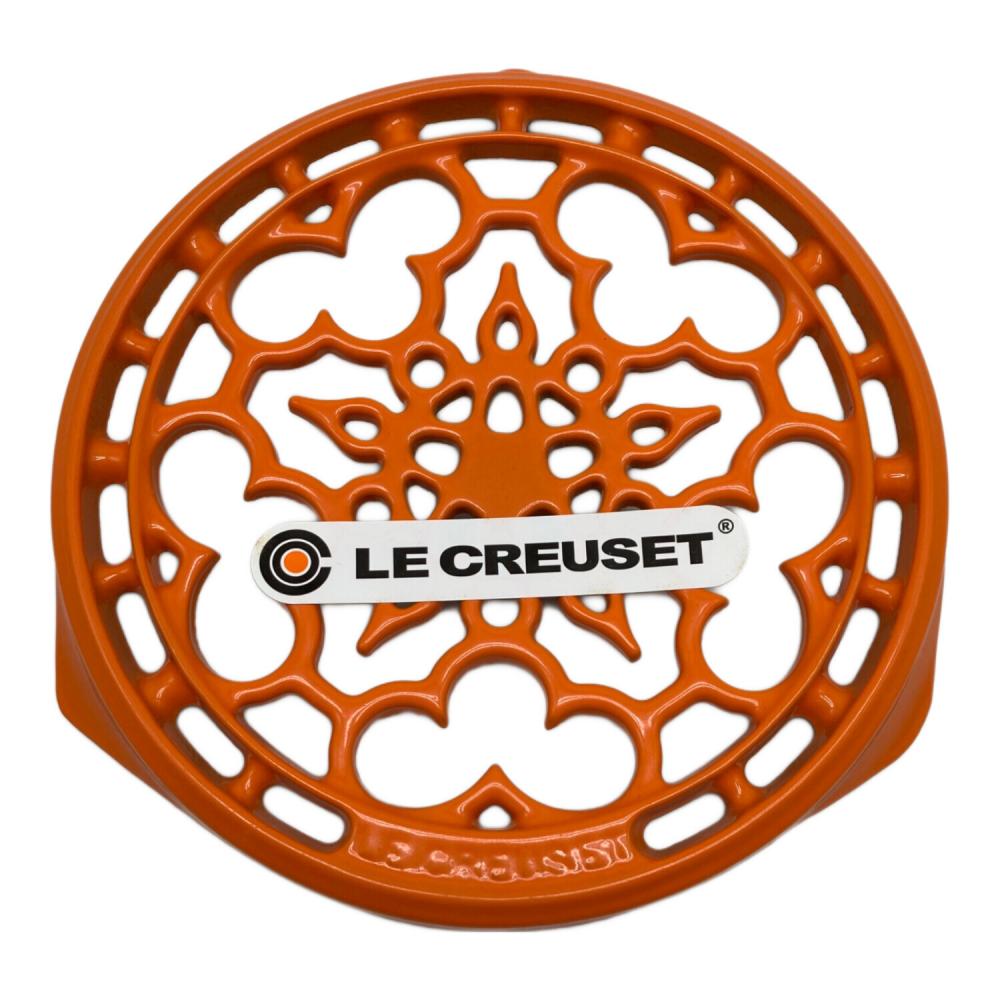 LE CREUSET (ルクルーゼ) 鍋敷キ オレンジ ラウンド・トリベット