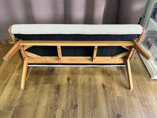 UNICO (ウニコ) ベンチ グレー 28 替えカバー付 ファブリック ATTA