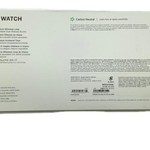 Apple (アップル)  Apple Watch ULTRA 2　MYTC3J/A　GPS+Cellularモデル　49mm　ブラックチタニウム　未使用品