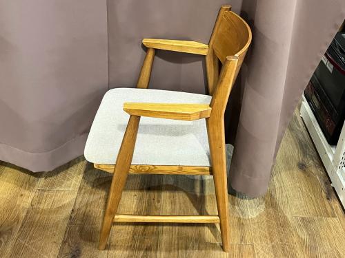 UNICO (ウニコ) ダイニングチェアー ナチュラル×グレー 106 アッシュ材