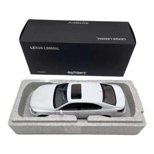 1/18 レクサス LS600hL(ホワイトパールクリスタルシャイン/ブラック) 「シグネチャーシリーズ」 ミニカー