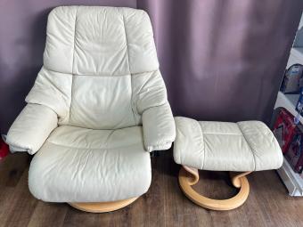 Ekornes (エコーネス) リクライニングチェアー ベージュ Stressless  RENO